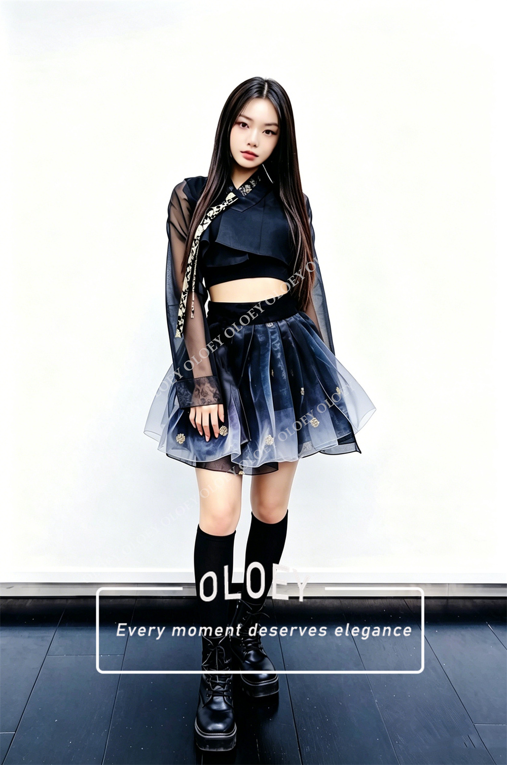 OLOEY ชุดฮันบกสั้นสีตัดกันสไตล - Modern Korean Lifestyle บทวิจารณ์และราคา